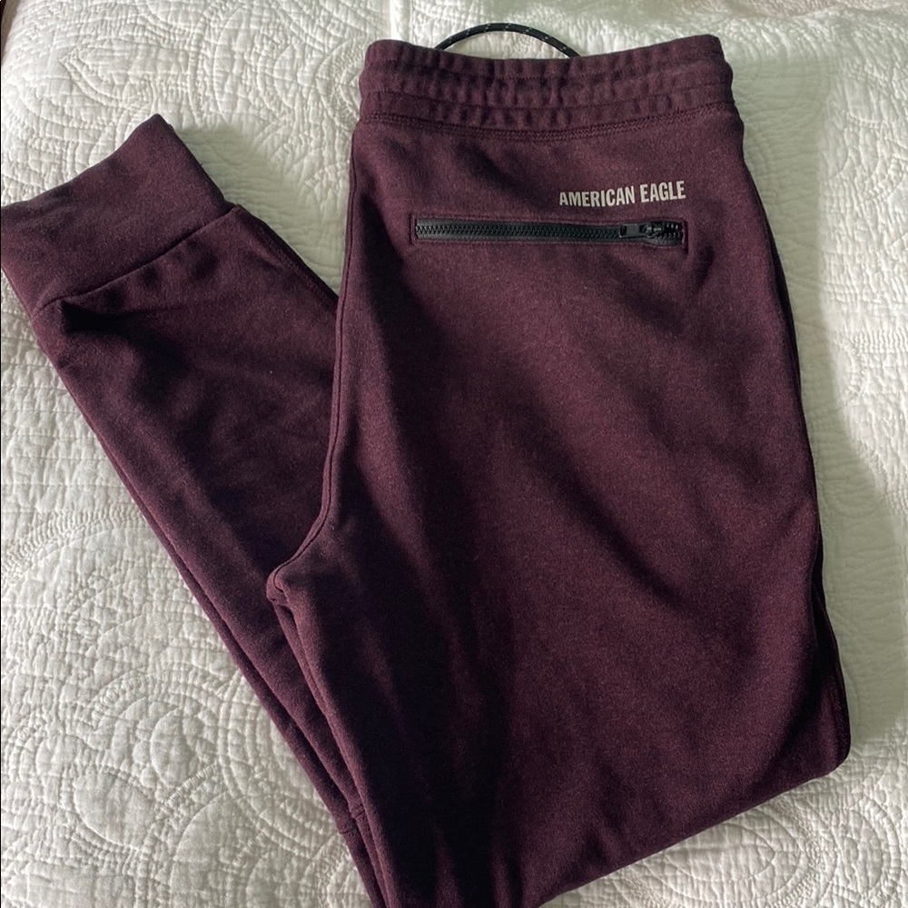American Eagle Outfitters Men's Burgundy Pants